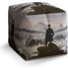 Sablio Taburet Kocka Poutník nad mořem mlhy - Caspar David Friedrich: 40x40x40 cm Sablio Taburet Kocka Poutník nad mořem mlhy - Caspar David Friedrich: 40x40x40 cm