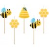 Tortové sviečky -zber včiel 1bal./5ks Tortové sviečky -zber včiel 1bal./5ks