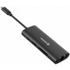 Swissten usb-c hub 8-in-1 (usb-c 100w, hdmi 4k, lan rj45, 2x usb-a, 1x usb-c 5gbps, sd, micro sd) aluminium (44040203) Swissten usb-c hub 8-in-1 (usb-c 100w, hdmi 4k, lan rj45, 2x usb-a, 1x usb-c 5gbps, sd, micro sd) aluminium (44040203)