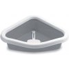 STEFANPLAST Sprint Corner 40x56x14cm rohová mačacia toaleta sivá/biela STEFANPLAST Sprint Corner 40x56x14cm rohová mačacia toaleta sivá/biela