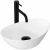 Rea Kate mini, umývadlo na dosku 365x245x130 mm, biela lesklá, REA-U6803 Rea Kate mini, umývadlo na dosku 365x245x130 mm, biela lesklá, REA-U6803