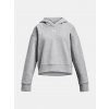 Dievčenská mikina Under Armour UA Rival Fleece Crop Hoodie Šedá YXS Dievčenská mikina Under Armour UA Rival Fleece Crop Hoodie Šedá YXS