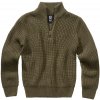 Urban Classics Detský sveter Kids Marine Troyer Pullover Olive