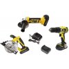 AKU SET príklepová vŕtačka, kotúčová píla, uhlová brúska