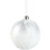 Vianočná ozdoba sklenená guľa Ø 12 cm biela Vianočná ozdoba sklenená guľa Ø 12 cm biela