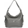 Mondo Italia Kožená kabelka na rameno/batoh 328 tmavošedá Šedá Mondo Italia Kožená kabelka na rameno/batoh 328 tmavošedá Šedá
