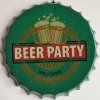 Ceduľa vrchnák Beer Party Welcome 35x35cm Ceduľa vrchnák Beer Party Welcome 35x35cm