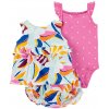 Carter's Set 3dielny body na ramienka tielko nohavičky Blue Floral dievča