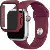 AppleKing silikónový remienok s puzdrom s tvrdeným sklom pre Apple Watch 41mm - vínový - možnosť vrátiť tovar ZADARMO do 30tich dní AppleKing silikónový remienok s puzdrom s tvrdeným sklom pre Apple Watch 41mm - vínový - možnosť vrátiť tovar ZADARMO do 30tich dní