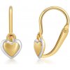 SOFIA zlaté náušnice srdiečka SJ238655.400 SOFIA zlaté náušnice srdiečka SJ238655.400