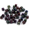 Stoklasa Plastové korálky s písmenami kocka 8x8 mm 100 ks Stoklasa Plastové korálky s písmenami kocka 8x8 mm 100 ks