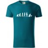 Evolúcia šach - Tričko z organickej bavlny - 3XL ( Petrolejová ) Evolúcia šach - Tričko z organickej bavlny - 3XL ( Petrolejová )