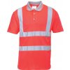 Portwest S477 HI-VIS Reflexná polokošeľa Červená S