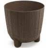 PROSPERPLAST Kvetináč RYFO N ECO WOOD kávový 14,5cm PROSPERPLAST Kvetináč RYFO N ECO WOOD kávový 14,5cm