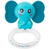 Silikónové hryzátko s hrkálkou Akuku Slon Silikónové hryzátko s hrkálkou Akuku Slon