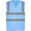 Yoko Reflexná sieťovaná vesta HVW120 Sky Blue XL Yoko Reflexná sieťovaná vesta HVW120 Sky Blue XL