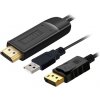 PremiumCord PremiumCord Kabel HDMI 2.0 na DisplayPort 1.2 pro rozlišení 4K@60Hz, 2m PremiumCord PremiumCord Kabel HDMI 2.0 na DisplayPort 1.2 pro rozlišení 4K@60Hz, 2m