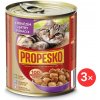 Propesko s hovädzím a pečeňou v omáčke 3 x 830 g