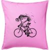 Cyklo kostra - Vankúš 50x50 - 50x50 - Iba poťah ( Ružová ) Cyklo kostra - Vankúš 50x50 - 50x50 - Iba poťah ( Ružová )