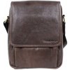Sendi Design pánska kožená taška cez rameno Tobi 2 hnedá