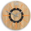 Sammer Severské oranžové nástenné hodiny 33 cm NordicWoodOrange33cm Sammer Severské oranžové nástenné hodiny 33 cm NordicWoodOrange33cm