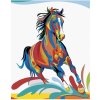 Figured ART Diamantové maľovanie FAREBNÝ KÔŇ 40 x 50 cm na ráme Figured ART Diamantové maľovanie FAREBNÝ KÔŇ 40 x 50 cm na ráme