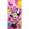 SETINO Plážová bavlnena osuška dievčenská - Minnie Mouse - ružová - 70 x 140 cm