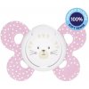 CHICCO Cumlík Physio Comfort silikónový dievča - mačka 1 ks, 6-16 m CHICCO Cumlík Physio Comfort silikónový dievča - mačka 1 ks, 6-16 m