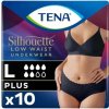 Tena Silhouette Plus dámska inkontinenčná bielizeň s nízkym pásom L 10 ks čierna