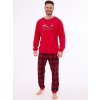 Cornette 115/255 Celebrate pánské pyžamo dlouhé červené
