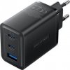 Wall Charger, Vention, FERB0-EU, 2xUSB-C, USB-A, 65W/65W/30W, GaN (black) Wall Charger, Vention, FERB0-EU, 2xUSB-C, USB-A, 65W/65W/30W, GaN (black)