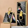 GKK GLASS Ochranný Huawei P50 Pocket MARBLE čierne