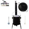Paella smaltovaná panvica 38 cm s nerezovým kotlíkom 15 L (0,8 mm) a kotlinou (Paella smaltovaná panvica 38 cm s nerezovým kotlíkom 15 L (0,8 mm) a kotlinou s priemerom 36 cm) Paella smaltovaná panvica 38 cm s nerezovým kotlíkom 15 L (0,8 mm) a kotlinou (Paella smaltovaná panvica 38 cm s nerezovým kotlíkom 15 L (0,8 mm) a kotlinou s priemerom 36 cm)