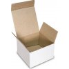 Darčekové krabice 75x75x50mm biela-hnedá Darčekové krabice 75x75x50mm biela-hnedá