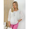 Fashionweek dámska blúzka s balónovým efektom 3/4 rukáv IT-Siena biela