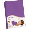 Bellatex froté plachta Kamilka tmavo fialová 140x200