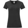 Iconic Black Women's T-shirt in combed cotton Fruit of the Loom šedá XXL Fruit of the Loom 5904882130198 Iconic Black Women's T-shirt in combed cotton Fruit of the Loom šedá XXL Fruit of the Loom 5904882130198