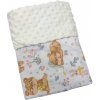 Deka Macko s hviezdičkou/minky krémová 60x70 cm Deka Macko s hviezdičkou/minky krémová 60x70 cm