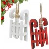 Dekoračné sánky červené 5 cm / 1 ks Dekoračné sánky červené 5 cm / 1 ks