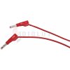 Testovací kábel, 2x bezpečnostný banánik, 4mm, 1m, PPS2-B100 20A CAT II 600V červený Testovací kábel, 2x bezpečnostný banánik, 4mm, 1m, PPS2-B100 20A CAT II 600V červený