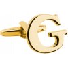 Bubibubi manžetový gombík zlaté písmeno G