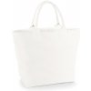 Quadra plátená plážová taška QD26 Off White 53 x 36 x 19 cm
