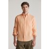 Gant košeľa reg GMNT dyed linen žltá peachy orange