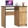 Počítačový stôl 90 cm Piksel pravý - PK dub craft Počítačový stôl 90 cm Piksel pravý - PK dub craft