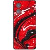 Picasee silikónový čierny Motorola Edge 50 Fusion Red black