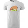 Kapybara a melón - Klasické pánske tričko vyššej gramáže - 4XL ( Biela ) Kapybara a melón - Klasické pánske tričko vyššej gramáže - 4XL ( Biela )