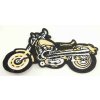 Nažehľovacia záplata - Motorka - rozmer 10,5 cm x 6 cm Nažehľovacia záplata - Motorka - rozmer 10,5 cm x 6 cm