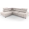 Wilsondo Rohová rozkladacia sedačka s úložným priestorom London - krémová Strana: Ľavá Wilsondo Rohová rozkladacia sedačka s úložným priestorom London - krémová Strana: Ľavá