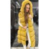 Max Original Leather Dámska kožušinová vesta GILET3 giallo (42 S) - Yellow - 42 Max Original Leather Dámska kožušinová vesta GILET3 giallo (42 S) - Yellow - 42
