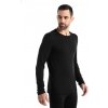 Pánske tričko Icebreaker 200 Oasis LS Crewe Black XL Pánske tričko Icebreaker 200 Oasis LS Crewe Black XL
